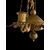 Lampadario in bronzo dorato