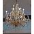 LAMPADARIO IN BRONZO CON CRISTALLI META’ XIX SECOLO