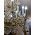 LAMPADARIO IN BRONZO CON CRISTALLI META’ XIX SECOLO
