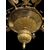 Lampadario in bronzo dorato