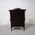 Coppia di poltrone chesterfield Queen Anne nuova inglese originale in pelle rosso bordeaux anticato 