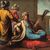 Pittore veneziano (XVIII secolo) - Nobili turchi con pappagallo e suonatore.