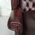 Coppia di poltrone chesterfield Queen Anne nuova inglese originale in pelle rosso bordeaux anticato 