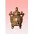 Vaso Brucia Essenze in porcellana Giapponese Satsuma del 1800 riccamente decorato fondo oro e personaggi 
