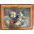 Antico dipinto ad olio, Manfredini, 1944, Trieste, natura morta, 47x38 cm