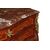Comoncino francese con cassetti e 2 ante stile Luigi XV secolo XIX riccamente intarsiato