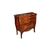 Comoncino francese con cassetti e 2 ante stile Luigi XV secolo XIX riccamente intarsiato