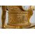 Orologio antico Impero Francese in bronzo dorato finemente cesellato. Periodo XIX secolo.
