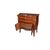 Comoncino francese con cassetti e 2 ante stile Luigi XV secolo XIX riccamente intarsiato