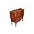 Comoncino francese con cassetti e 2 ante stile Luigi XV secolo XIX riccamente intarsiato