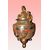 Vaso Brucia Essenze in porcellana Giapponese Satsuma del 1800 riccamente decorato fondo oro e personaggi 