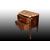 Comoncino francese stile Luigi XV con intarsi marmo rosso Francia e bronzi