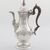 Caffettiera in argento sterling Giorgio III, Charles Wright, Londra, 1771