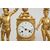 Orologio antico Impero Francese in bronzo dorato finemente cesellato. Periodo XIX secolo.