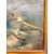Antico dipinto ad olio, Manfredini, 1944, Trieste, natura morta, 47x38 cm