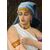 Dama con gioielli e gazza ladra – Olio su tela – metà XIX secolo