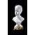 Busto di fanciulla in porcellana con profilo della base in bronzo.Manifattura Ginori.