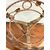 Porta vaso in ferro battuto Liberty, primi '900, 61x29 cm
