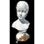 Busto di fanciulla in porcellana con profilo della base in bronzo.Manifattura Ginori.