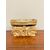 Antico elemosiniere in legno dipinto, XVIII sec, 24x11x15 cm