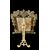 Cornice in bronzo con angeli,motivi neoclassici e arpie.