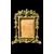 Cornice in bronzo con angeli,motivi neoclassici e arpie.