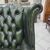Coppia di poltrone chesterfield Queen Anne nuova inglese originale verde 