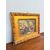 Antico dipinto ad olio su carta XIX Romberg in cornice antica, 43x34 cm, raffigurante osteria