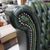 Coppia di poltrone chesterfield Queen Anne nuova inglese originale verde 