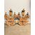 Antica coppia di grandi applique in legno dorato e intagliato, epoca XIX sec, 95x68 cm. 