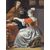 Interno elegante con gentiluomo musicista, dama e cane – Scuola olandese del XVII secolo