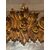 SPECC557 - Specchiera dorata scolpita a volute, epoca '800, misure cm L 115 x H 215