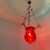 Antico lampadario portacandela vetro rosso fine 800 ! Mis h 82 cm L cm 30 
