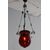 Antico lampadario portacandela vetro rosso fine 800 ! Mis h 82 cm L cm 30 