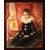 Ragazzina in costume da Pierrotte | Vittorio Gussoni, olio su tela