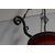Antico lampadario portacandela vetro rosso fine 800 ! Mis h 82 cm L cm 30 
