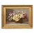 DIPINTI ANTICHI CON FIORI DI ROSE ROSA, NATURE MORTE, OLIO SU TELA, PRIMI DEL NOVECENTO. (QF665)