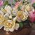 DIPINTI ANTICHI CON FIORI DI ROSE ROSA, NATURE MORTE, OLIO SU TELA, PRIMI DEL NOVECENTO. (QF665)