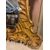 SPECC557 - Specchiera dorata scolpita a volute, epoca '800, misure cm L 115 x H 215