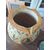 Vaso in terracotta dipinto dell'Ottocento