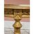 Tavolino francese in legno dorato, stile Luigi XVI, fine Ottocento
