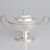 Coppia di zuccheriere con coperchi in argento sterling Giorgio III, Thomas Chawner, Londra, 1783