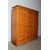 Antica serrandina / libreria  anni 50 tre ante in faggio massello .  modernariato restaurata 18 ripiani . Mis 148 x 39