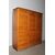 Antica serrandina / libreria  anni 50 tre ante in faggio massello .  modernariato restaurata 18 ripiani . Mis 148 x 39