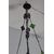 Antico lampadario portacandela vetro rosso fine 800 ! Mis h 82 cm L cm 30 