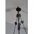 Antico lampadario portacandela vetro rosso fine 800 ! Mis h 82 cm L cm 30 
