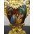 Coppia di vasi dorati e finemente dipinti di bella dimensione Luigi FIlippo 1860