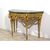 RISERVATA Importante e rara consolle a mezzaluna neoclassica in legno intagliato laccato e dorato, Torino, Francesco Bolgiè attr., fine XVIII secolo