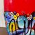 Vaso strepitoso vetro  Murano lavorazione incamiciata e a Murrine Millefiori . Anni 70 Grandi dimensioni . H 35 L 33