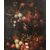 Antique Flemish oil painting on canvas depicting still life with figures. 18th-century period.